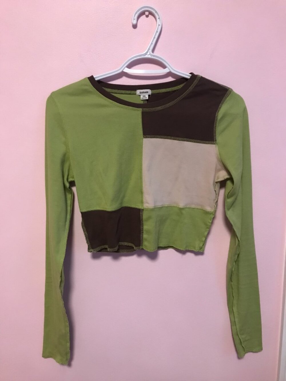 GARAGE Kylie Patchwork Crop Tee